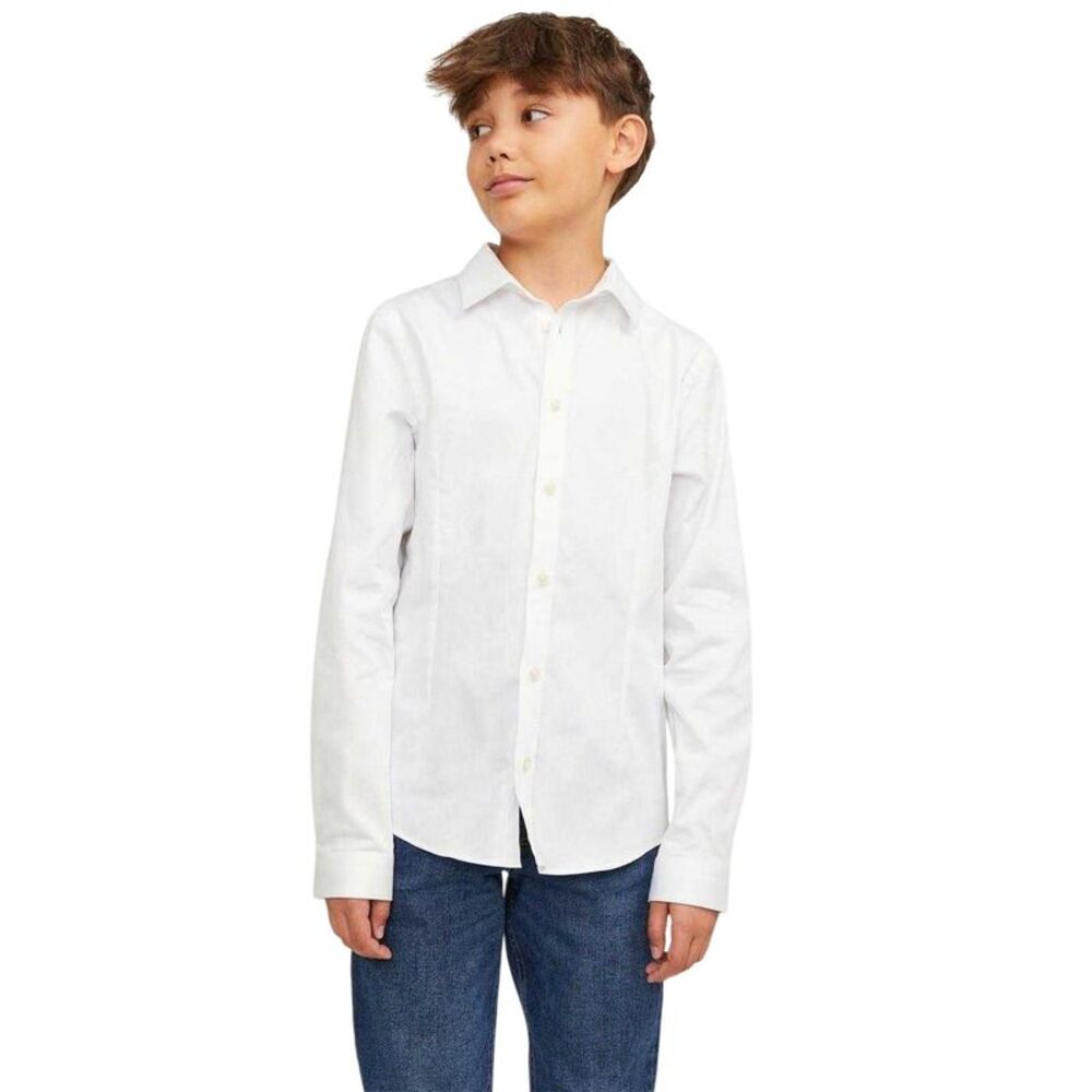 Jack And Jones Boys Parma Long-Sleeved Shirt / White